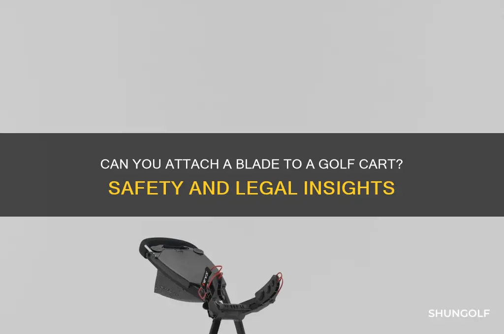 can you put a blade on a golf cart