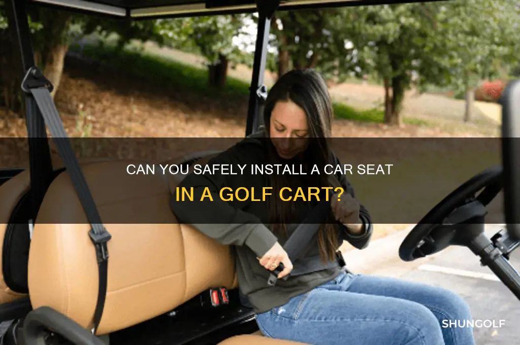 can you put a car seat in a golf cart
