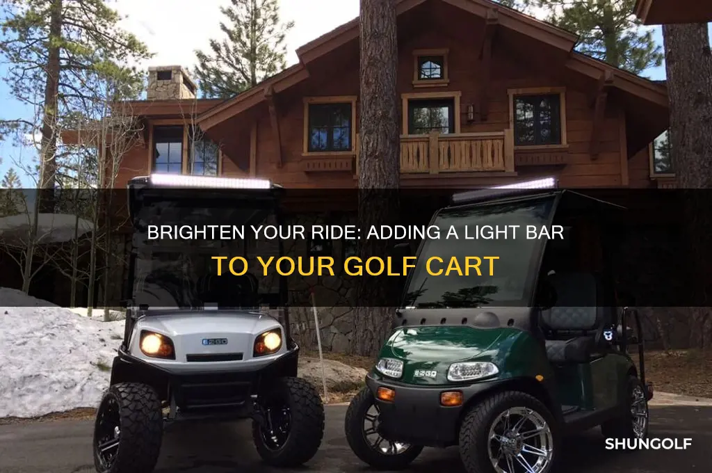 can you put a light bar on a golf cart