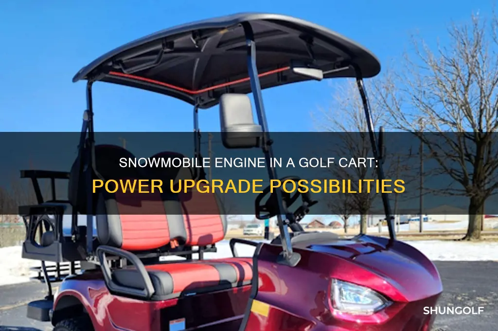 can you put a snowmobile engine in a golf cart
