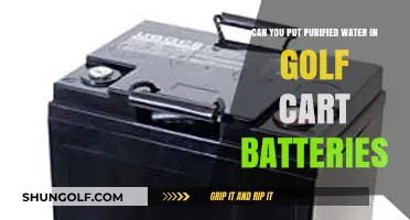 Purified Water in Golf Cart Batteries: Safe or Risky?