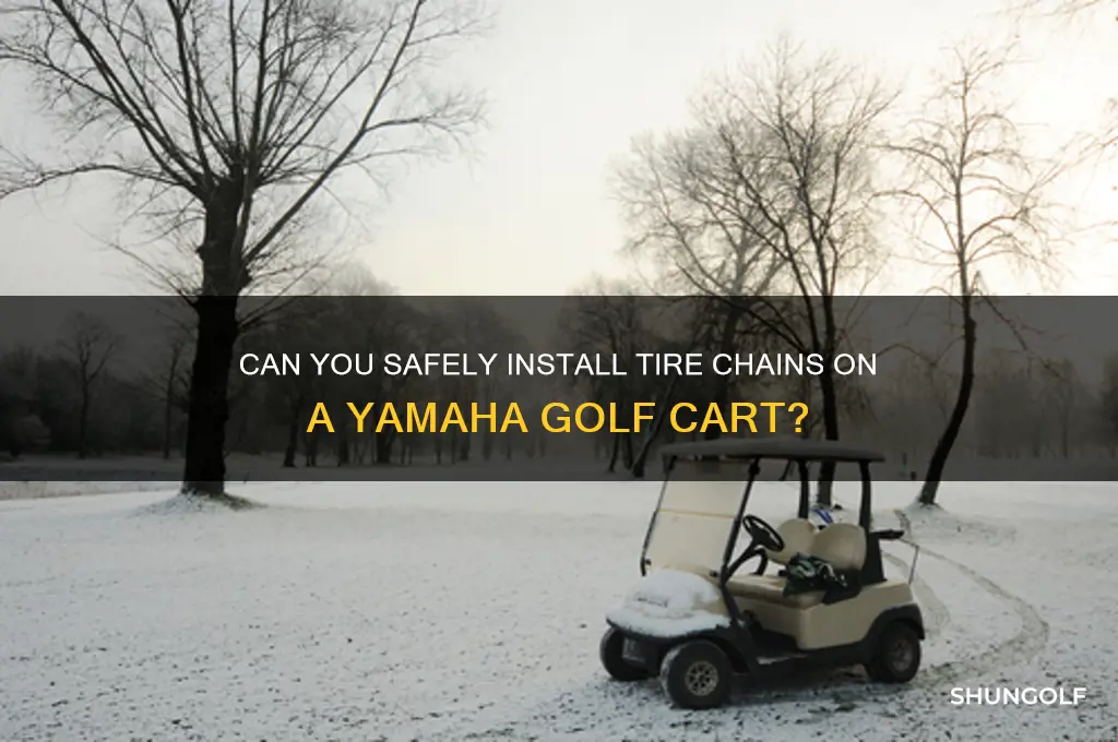 can you put tire chains on a yamaha golf cart