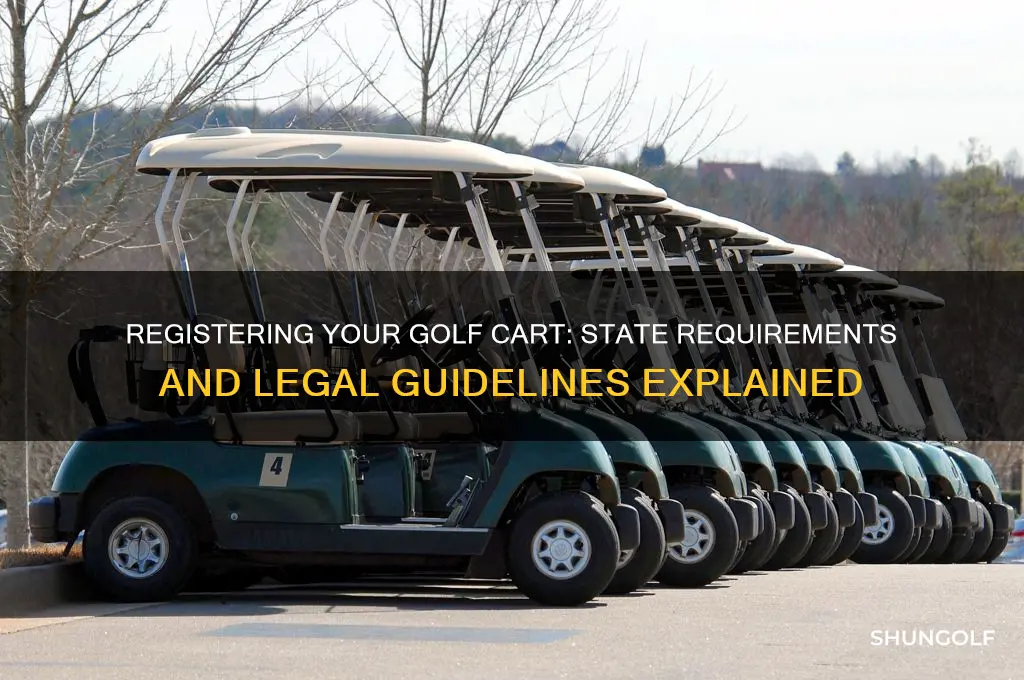 can you regiatar a golf cart with the state