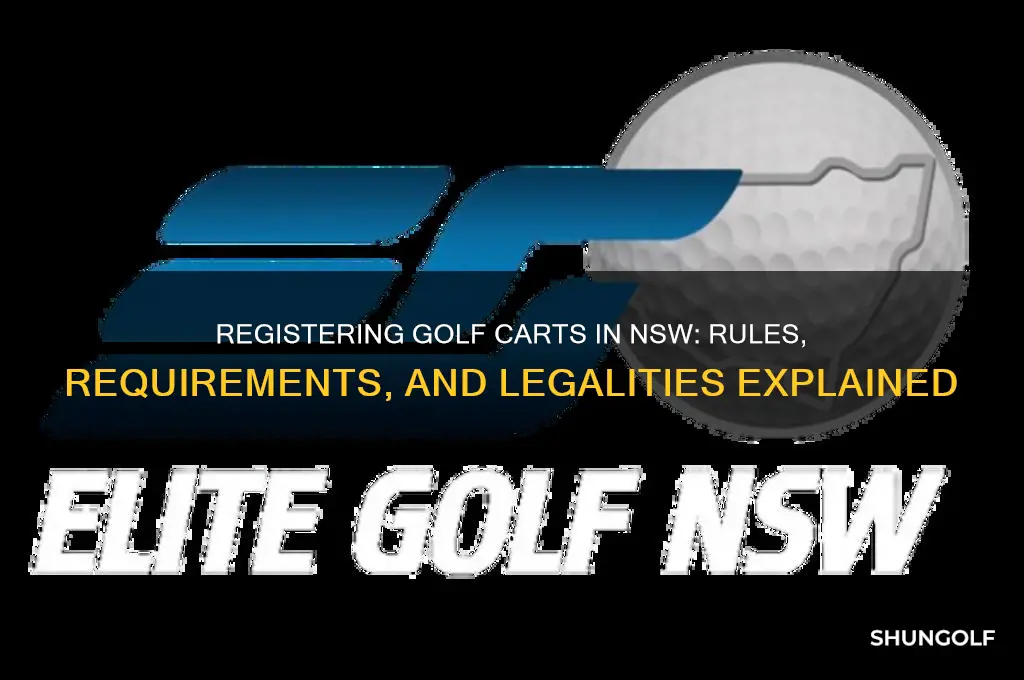 can you register a golf cart in nsw