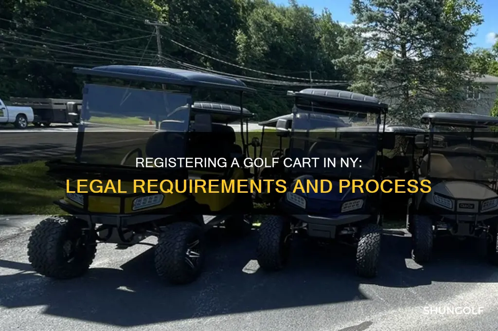 can you register a golf cart in ny
