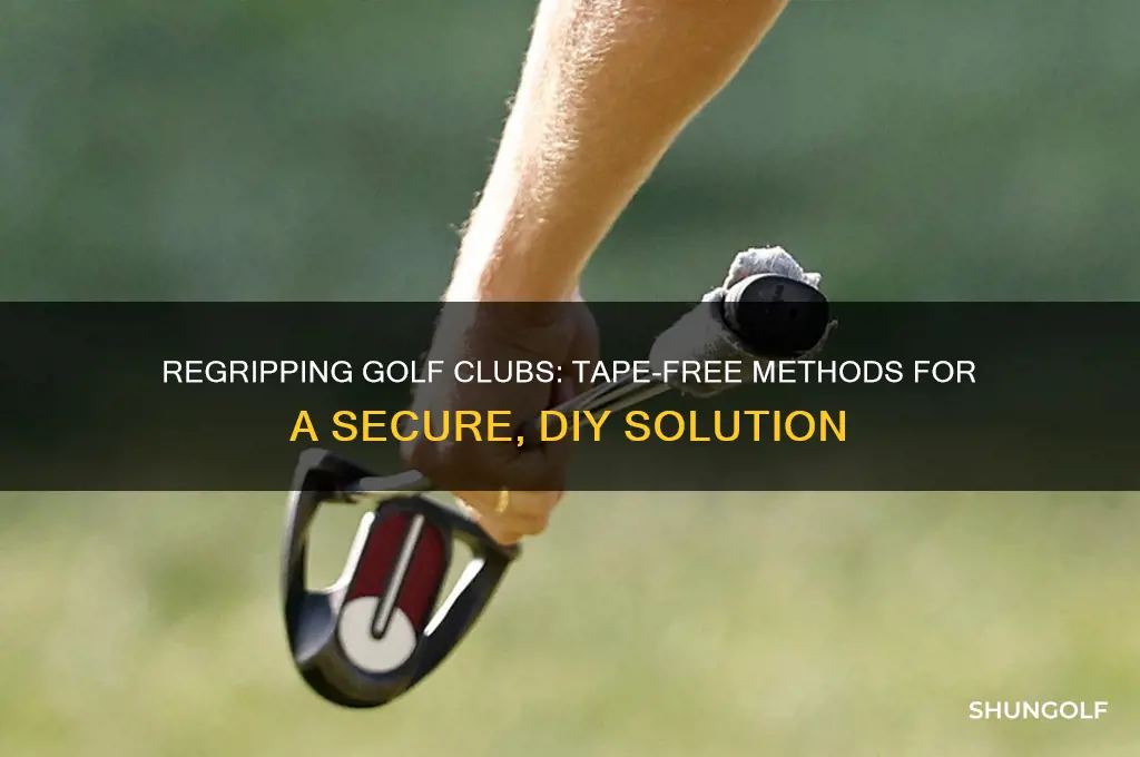 can you regrip golf clubs without tape