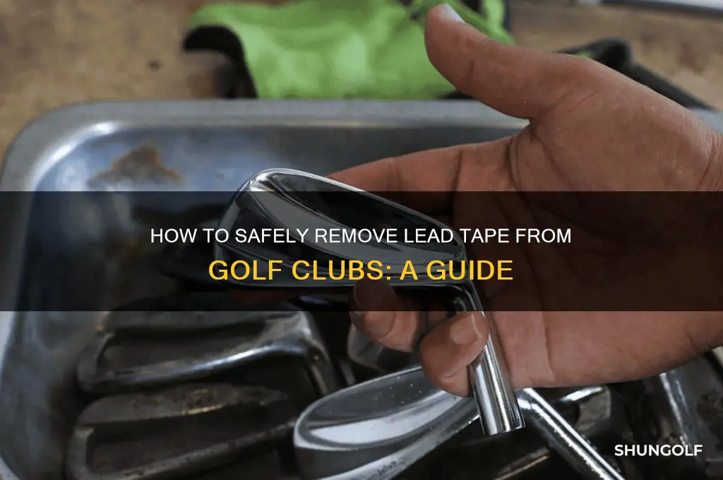 can you remove lead tape from golf clubs