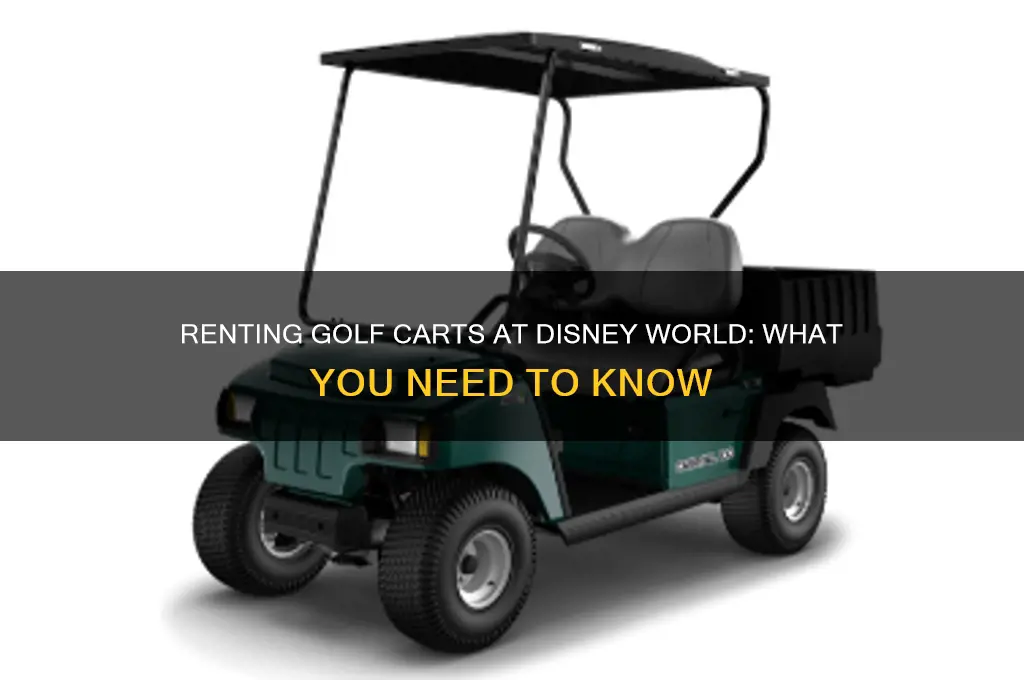 can you rent a golf cart at disneyworld trackid sp-006