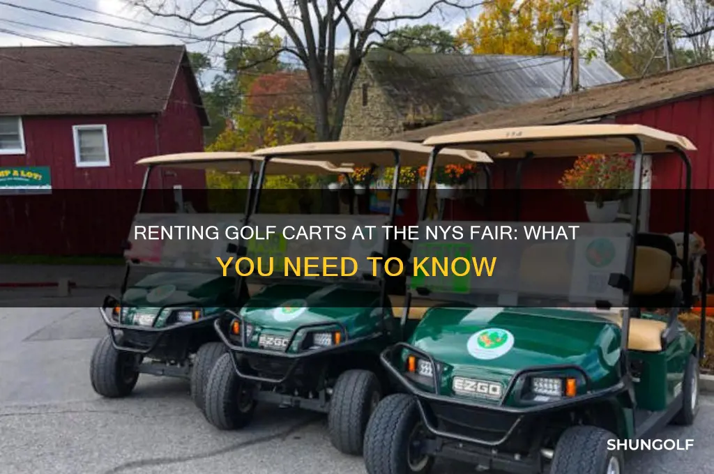 can you rent a golf cart at the nys fair