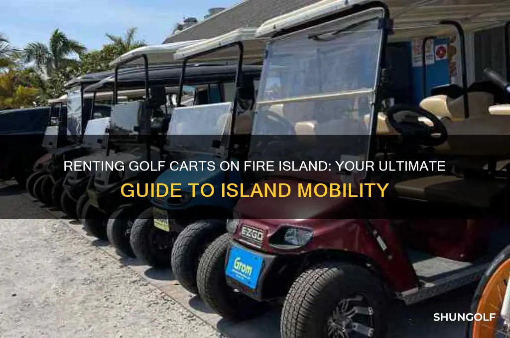 can you rent a golf cart on fire island