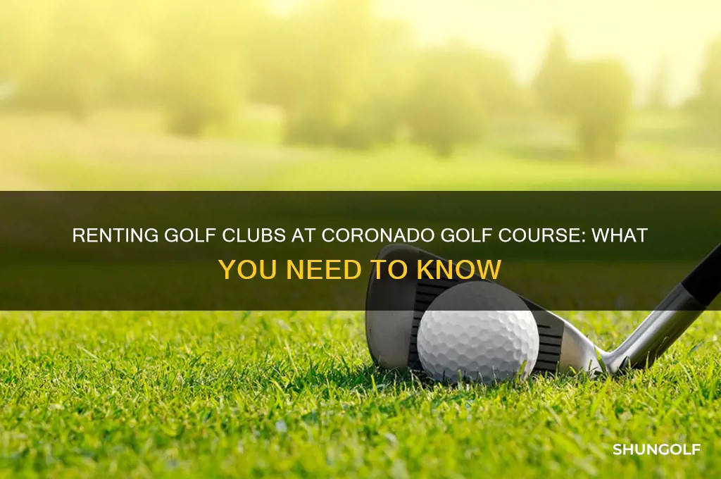 can you rent clubs at coronado golf course