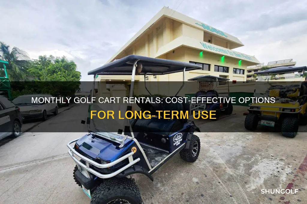 can you rent golf cart montly