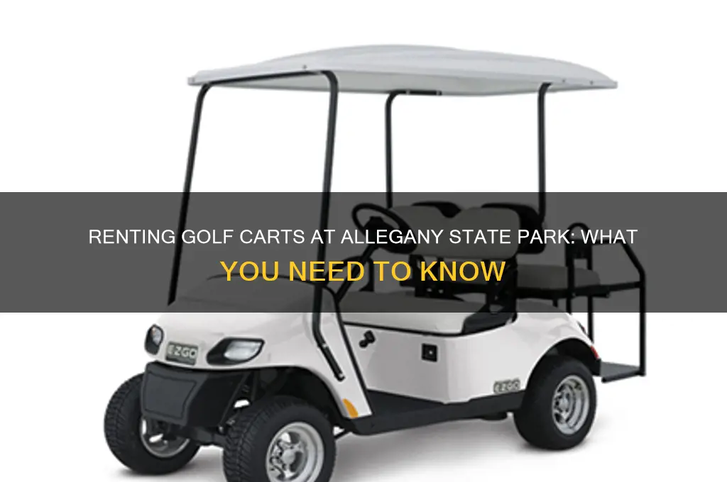 can you rent golf carts at allegany state park