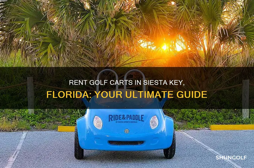 can you rent golf carts in siesta key florida