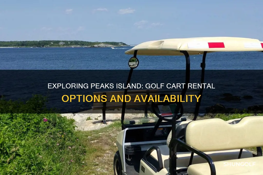 can you rent golf carts on peaks island
