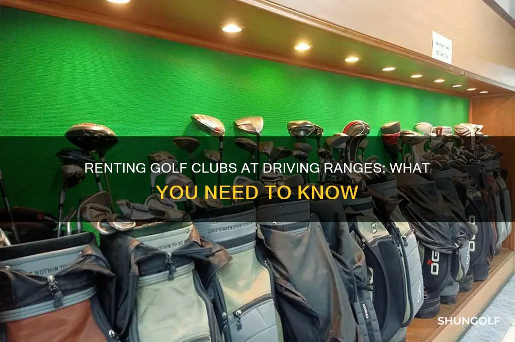 can you rent golf clubs at a driving range