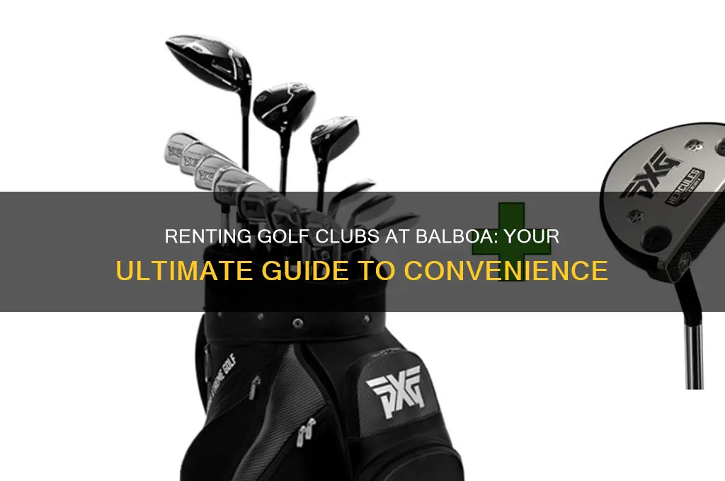 can you rent golf clubs at balboa