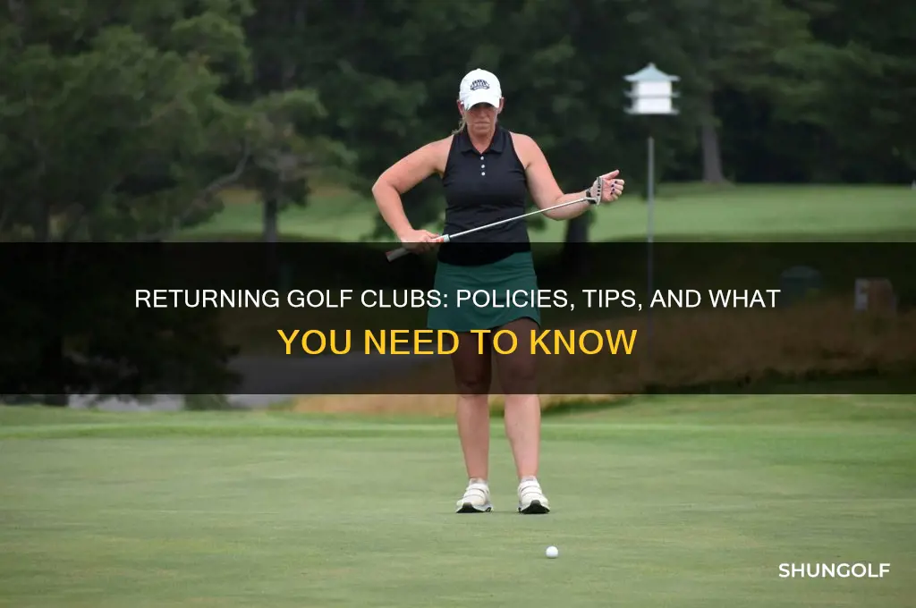 can you return golf clubs