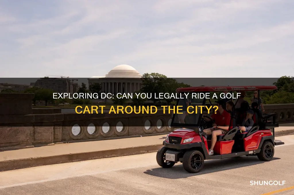 can you rida a golf cart around dc