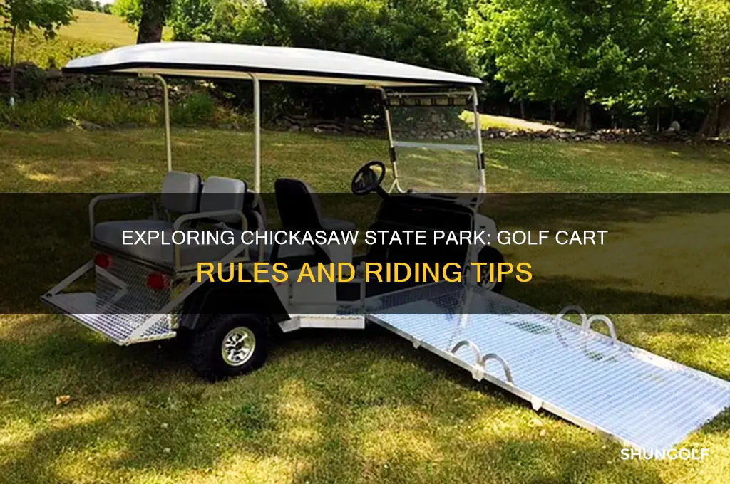 can you ride golf carts at chickasaw state park