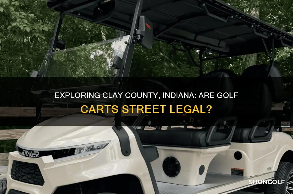 can you ride golf carts in clay county indiana