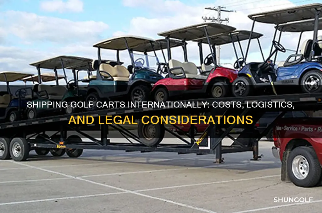 can you ship a golf cart to another country