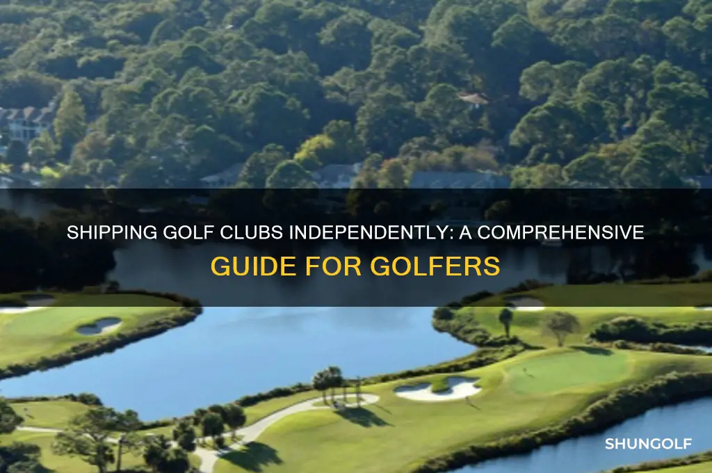 can you ship golf clubs without a carrier