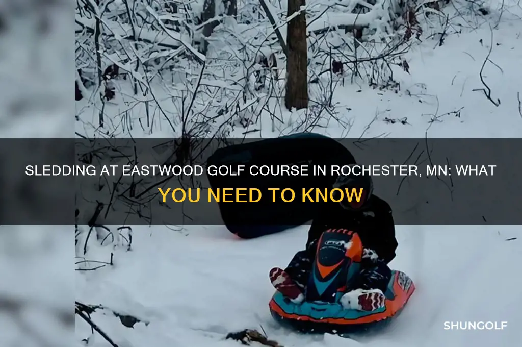 can you sled at eastwood golf course rochester mn