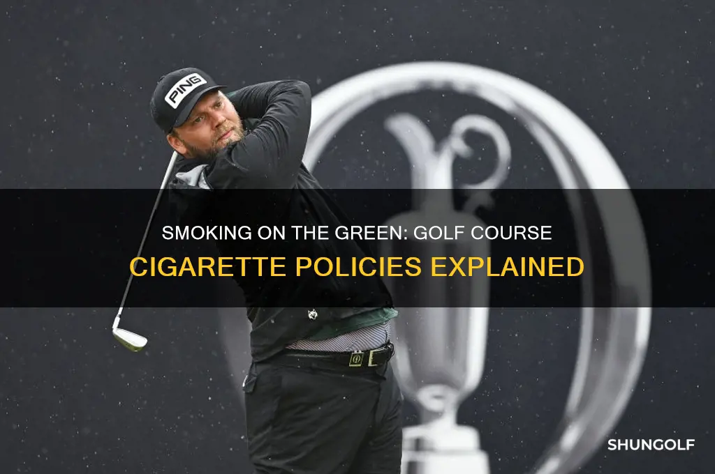 can you smoke cigarettes on a golf course