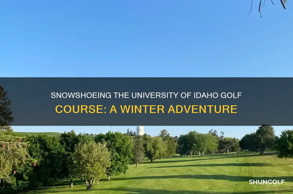 can you snowshoe university of idaho golf course