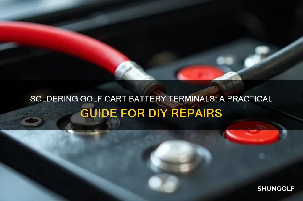 can you solder golf cart battery terminals