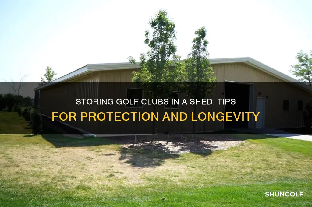 can you store golf clubs in shed