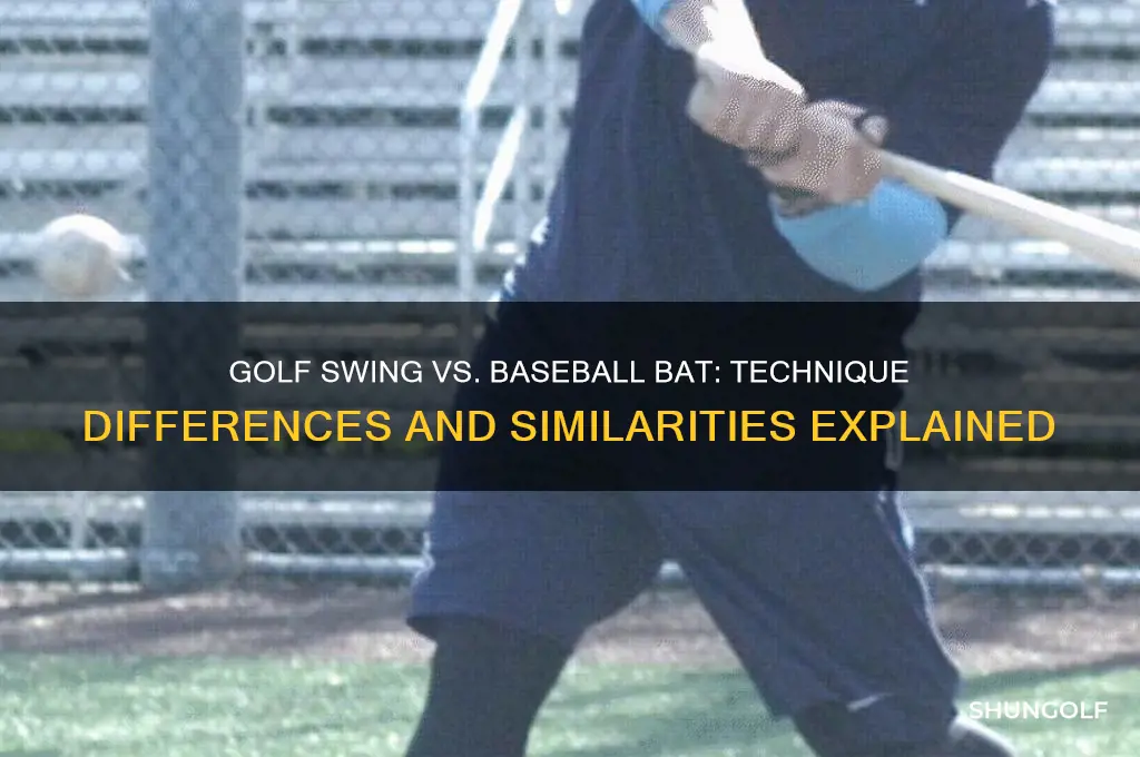 can you swing a golf club like a baseball bat