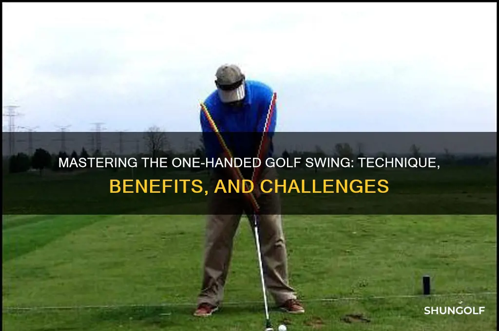 can you swing golf club with 1 hand