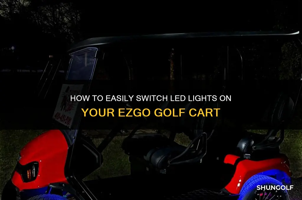 can you switch led lights ezgo golf cart