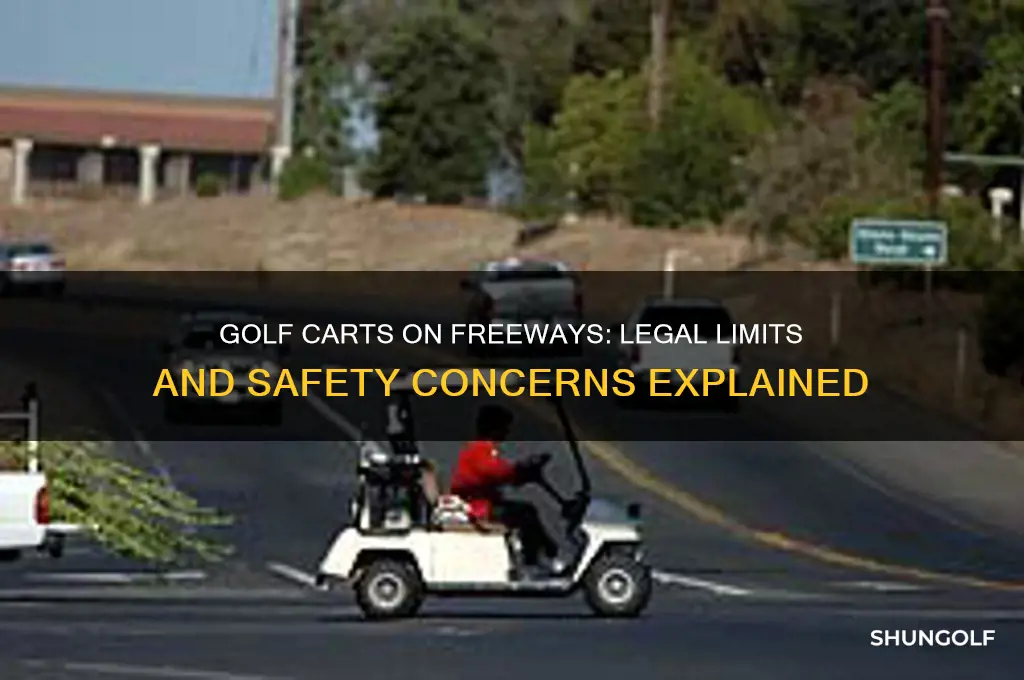 can you take a golf cart on the freeway