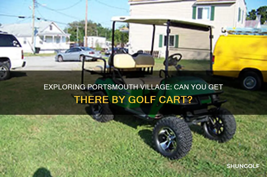 can you take a golf cart to portsmouth village