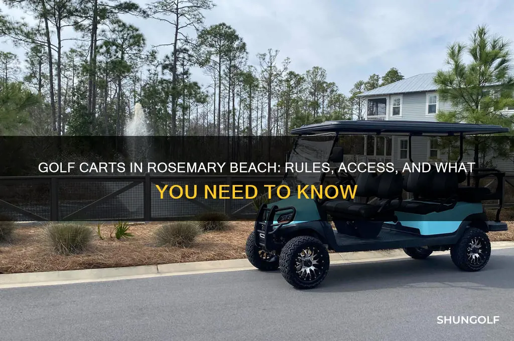 can you take golf carts into rosemarys
