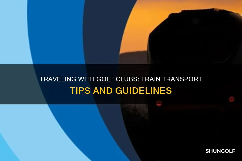 can you take golf clubs on a train