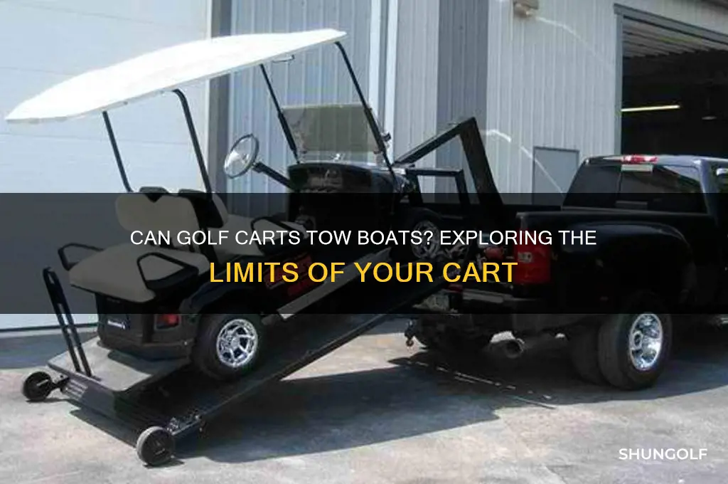 can you tow a boat with a golf cart