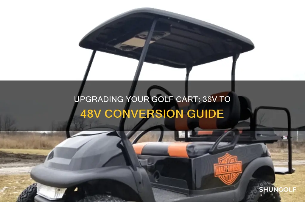 can you upgrade a 36v golf cart to 48v