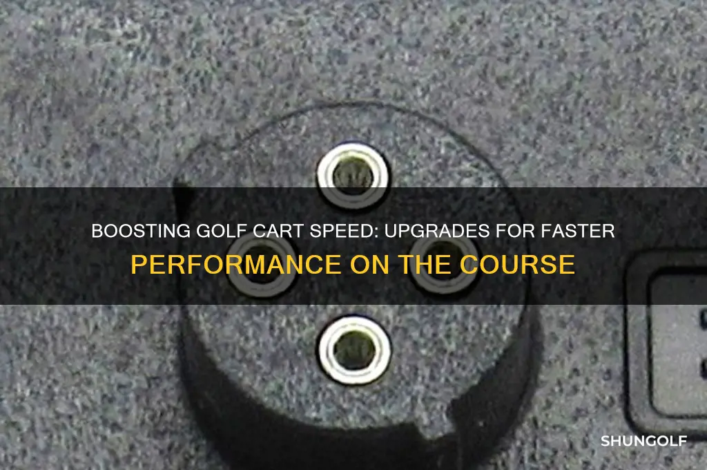 can you upgrade a golf cart to go faster