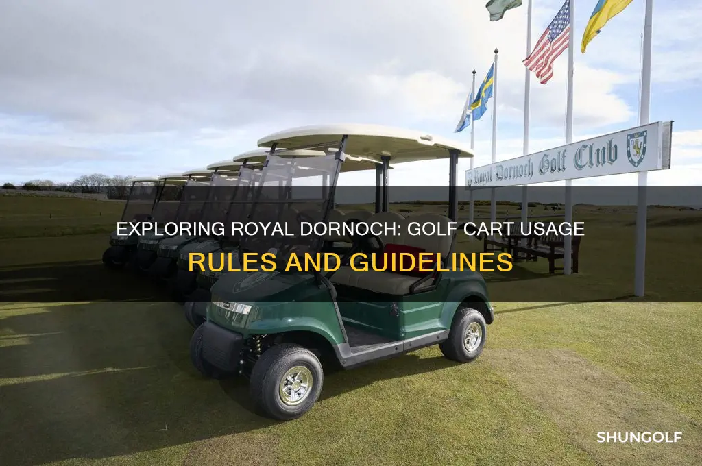 can you use a golf cart at royal dornoch