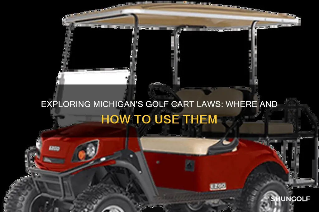 can you use a golf cart in michigan