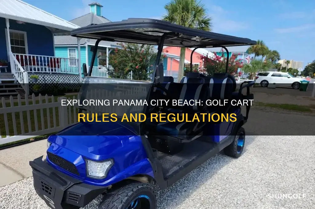 can you use a golf cart in panama city beach