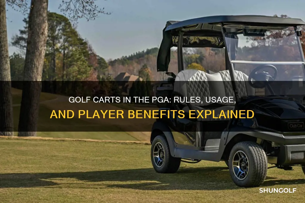 can you use a golf cart in the pga
