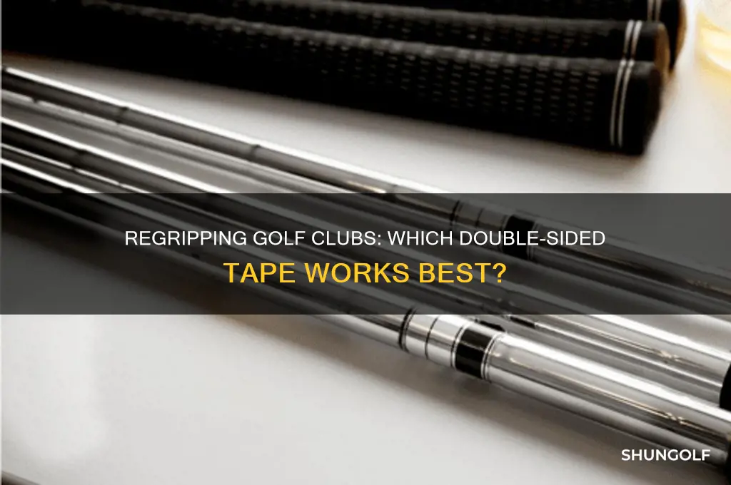 can you use any double-sided tape to regrip golf clubs