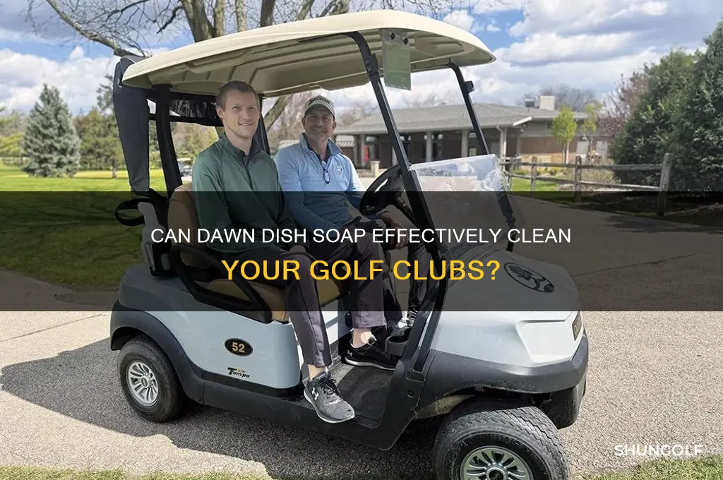can you use dawn to clean golf clubs