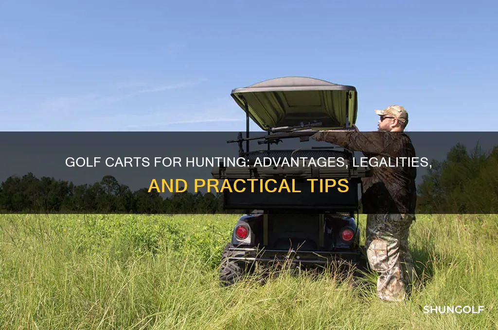 can you use golf cart for hunting