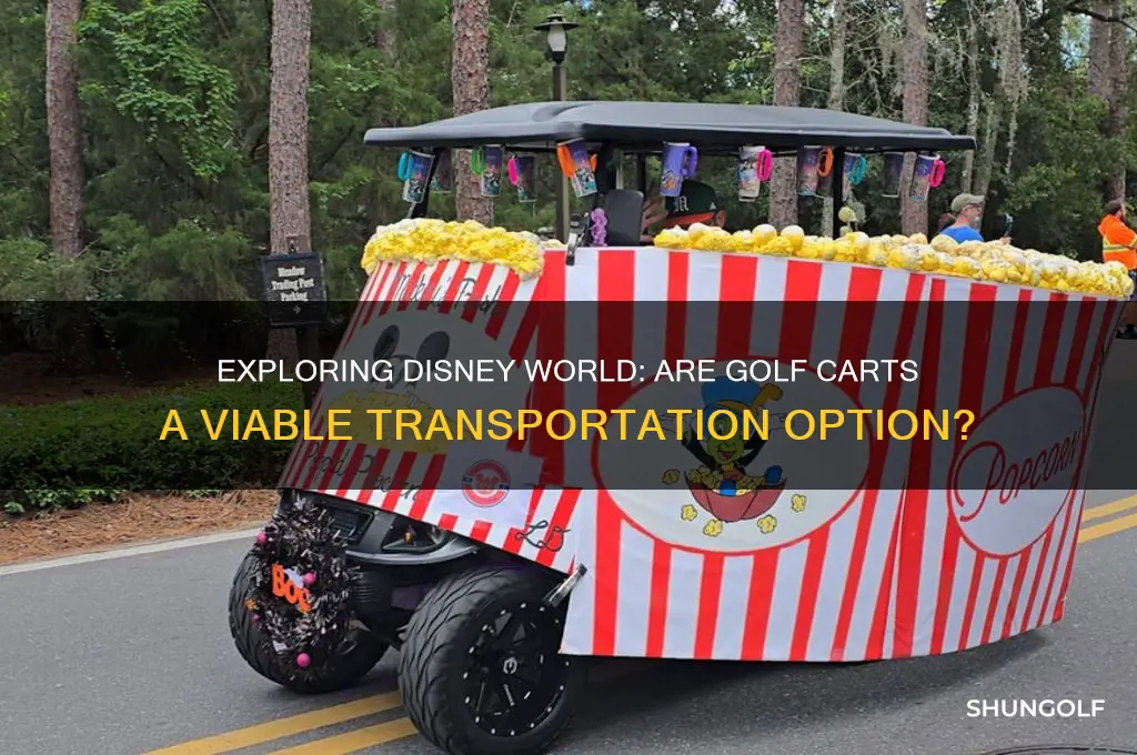 can you use golf carts at disney worls